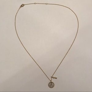 David Yurman Lock and Key Charm Necklace